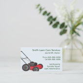 Lawn Yard Maintenance Services Visitekaartje (Staand voorkant)
