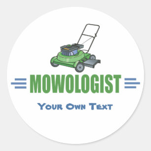 Lawn Yard Mowing, Mow Lawns, Landscaping Lawn Care Ronde Sticker