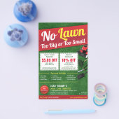 LawnCare Landscaping Grass Cutting Flyer 8.5 x 5.5 (Enkel)