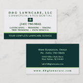 Lawncare ou aménagement du carte de visite carré (Devant / Derrière)