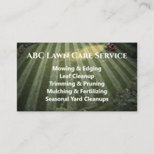 Lawnpro Premium Service Visitekaartje