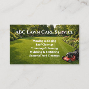 Lawnpro Premium Service Visitekaartje