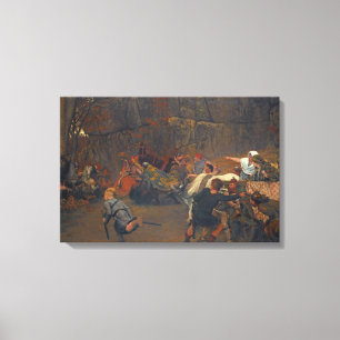 Lawrence Alma-Tadema - Gunthram Bose en zijn Canvas Afdruk