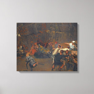 Lawrence Alma-Tadema - Gunthram Bose en zijn Canvas Afdruk