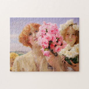 Lawrence Alma Tadema Summer die Puzzle aanbiedt Legpuzzel