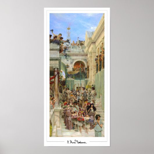 Lawrence Alma-Tadema Zedign Affiche d'art #15 (Devant)