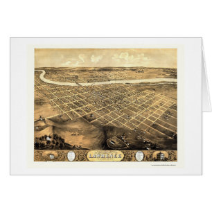 Lawrence, carte panoramique de KS - 1869