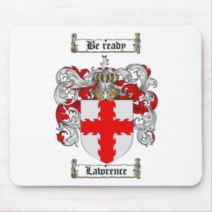 LAWRENCE FAMILIY CREST - LAWRENCE COAT OF ARMS MUISMAT