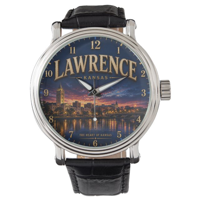 Lawrence Kansas Horloge (Voorkant)