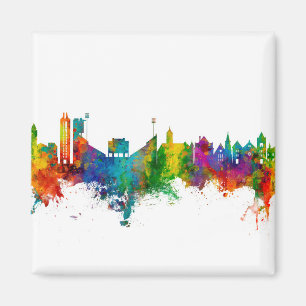 Lawrence Kansas Skyline Magneet