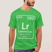 Lawrencium Element (wit) T-shirt (Voorkant)