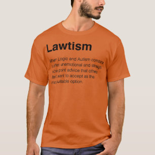 Lawtism black t-shirt