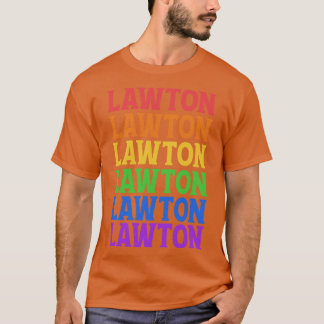 LAWTOWN KLEURRIJKE STAD T-SHIRT
