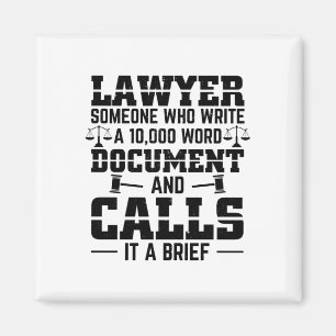 Lawyer Brief   Procureur Recht Professie Gifts Magneet