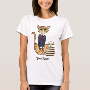 Lawyer Cat - Oranje Tabby Attorney Cat Lover T-shirt