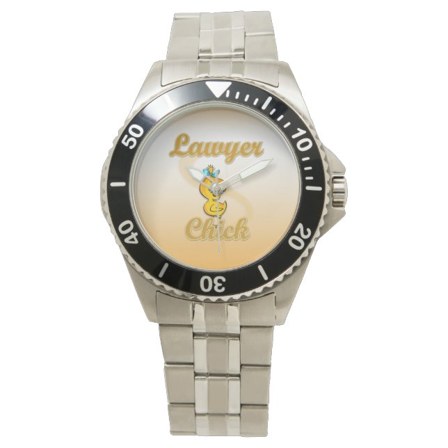 Lawyer Chick Horloge (Voorkant)