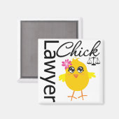 Lawyer Chick Magneet (Voorkant / Achterkant)