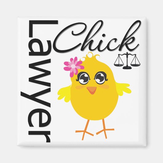 Lawyer Chick Magneet (Voorkant)