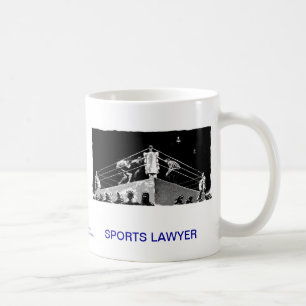 Lawyer™ mort folâtre la tasse de café d'avocat