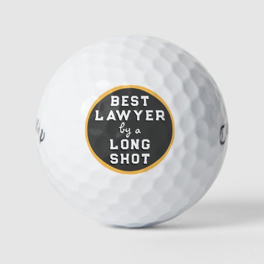 Lawyer Novelty Gift Golfballen (Voorkant)