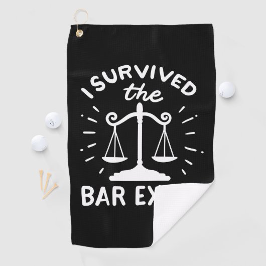 Lawyer Survived The Bar Exam Golfhanddoek (Insitu)