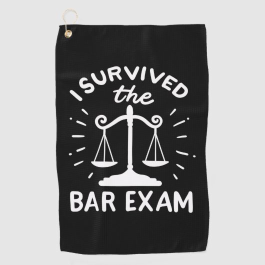 Lawyer Survived The Bar Exam Golfhanddoek (Voorkant)