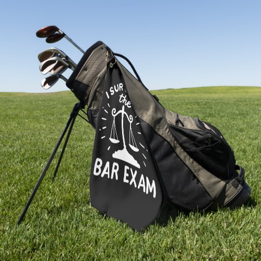 Lawyer Survived The Bar Exam Golfhanddoek (Groen)