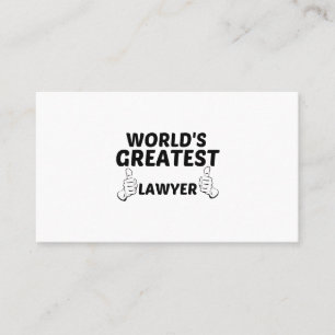 LAWYER WERKT GROTER CONTACTKAARTJE