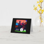 Lax de Sax 1 Groeten Kaart (Gele Bloem)