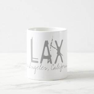 LAX LA Airport Typografie Koffiemok
