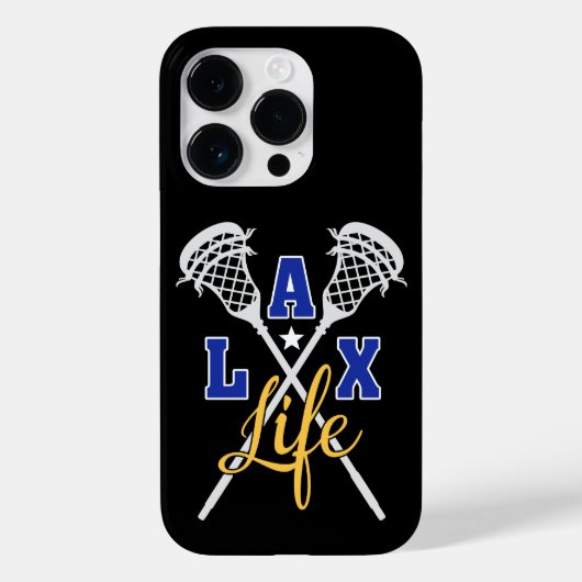 LAX Life / Aangepaste kleuren / Lacrosse Case-Mate iPhone Case (Achterkant)