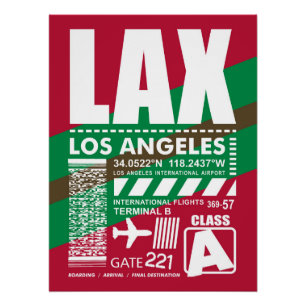 LAX Los Angeles Airport Perfect Poster