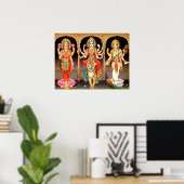 Laxmi Durga Saraswati Poster (Thuiskantoor)