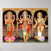 Laxmi Durga Saraswati Poster (Voorkant)