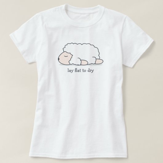 Lay Flat to Dry Sheep T-shirt (Design voorkant)