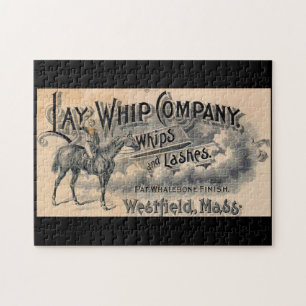 Lay Whip Company billhead van 1880 Legpuzzel