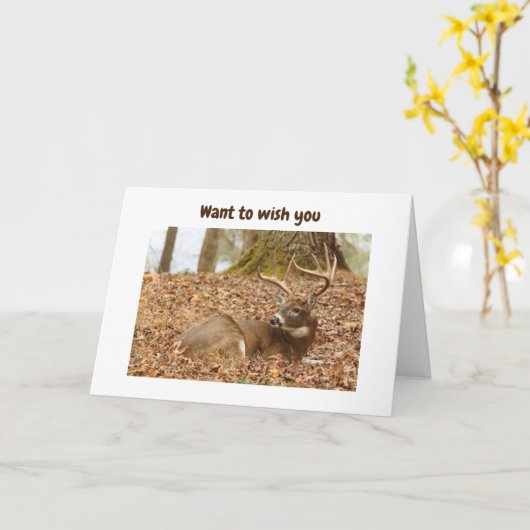 LAYED BACK HERT ZEGT GELUKKIGE 60E VERJAARDAG KAART (Gele Bloem)