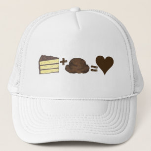 Layer Cake en Chocolade Ijs Dessert Liefhebber Trucker Pet