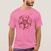 layer_pentagram_white, schedel t-shirt (Voorkant)