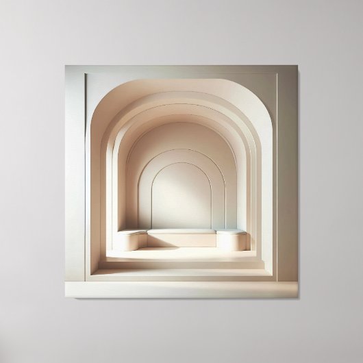 Layered Arch Niche Canvas Afdruk (Voorkant)