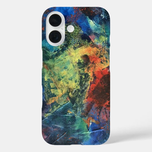 Layered Brushstrokes-Hand Painted Abstract Art Case-Mate iPhone Case (Achterkant)