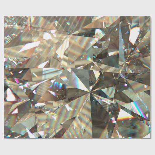 Layered texture triangular diamond or crystal shap cadeaupapier (Vlak)