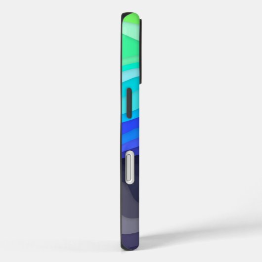 Layered Waves iPhone Case | Dark Galaxy (Achterkant / Rechts)