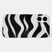 Layered Waves Line Art Case-Mate iPhone Case (Achterkant (horizontaal))
