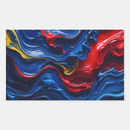 Layers Upon Layers Of Paint Rechthoekige Sticker (Voorkant)