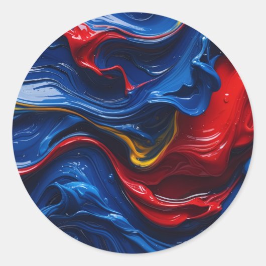 Layers Upon Layers Of Paint Ronde Sticker (Voorkant)