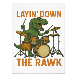 Layin’ Down The Rawk Foto Afdruk