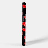 Layla - tekst Sjabloon, flitsende rode harten op z Case-Mate iPhone Case (Achterkant / Rechts)