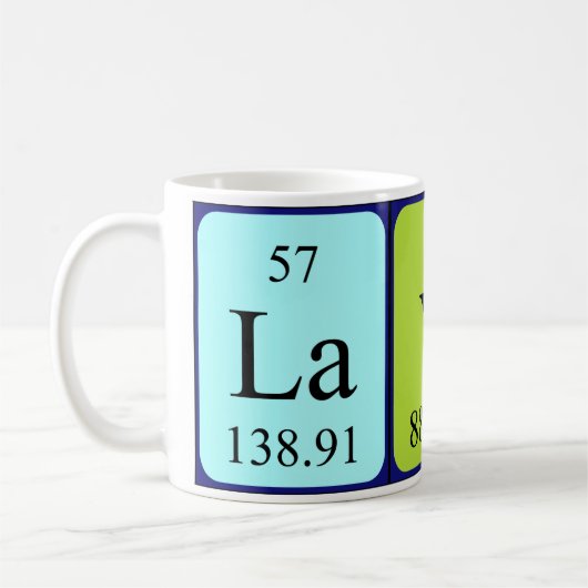 Layne périodique nom de table mug (Gauche)