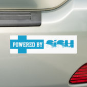 LaYooper (c) aangedreven door Sisu Bumpersticker F (Op auto)